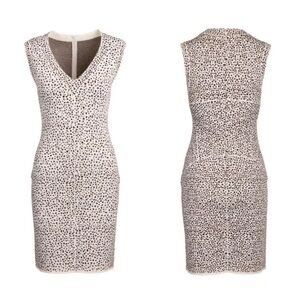 ALAÏA Bodycon Sleeveless Dress Snow Leopard